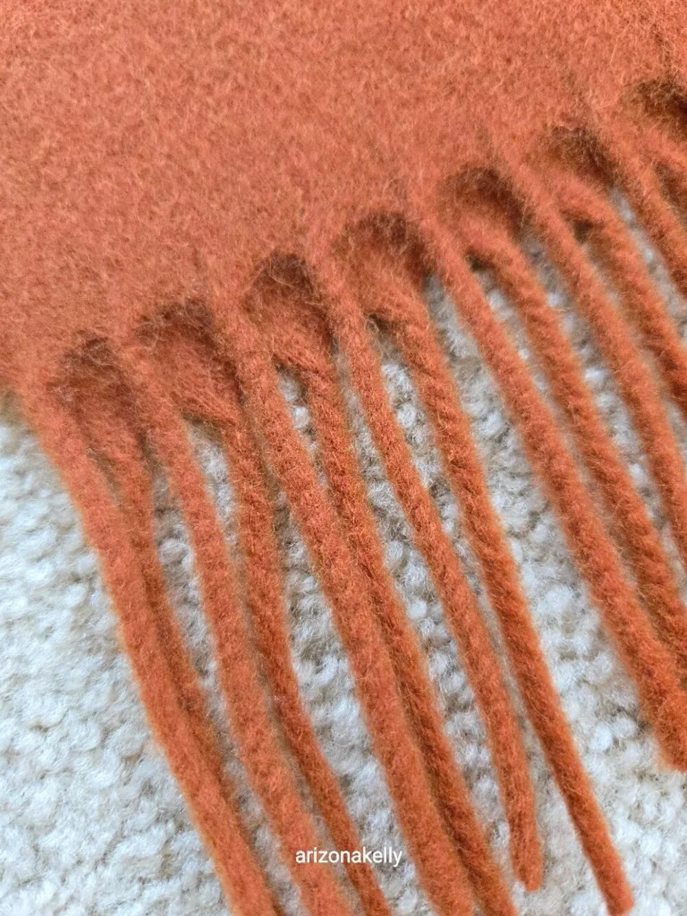 NWT tbco Lambswool Rust Scarf Scotland